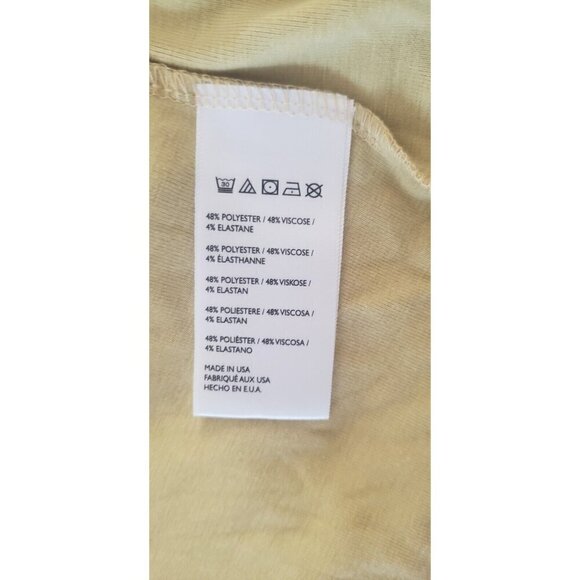 NEW FREE PEOPLE AUBRE OPEN-BACK ESSENTIAL YELLOW MAXI DRESS SZ MEDIUM - Picture 6 of 6